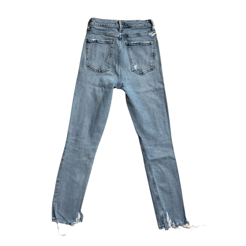 Agolde High Rise Distressed Crop Jeans Size 24 - Picture 2 of 7